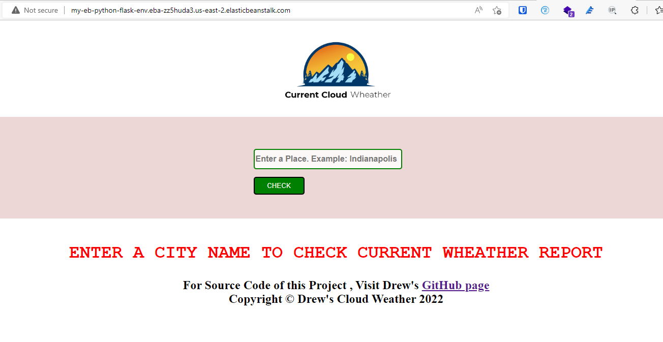 My OpenWeather API project